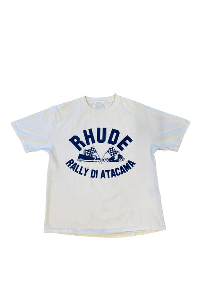 (S) Rhude Rally Racing White Tee