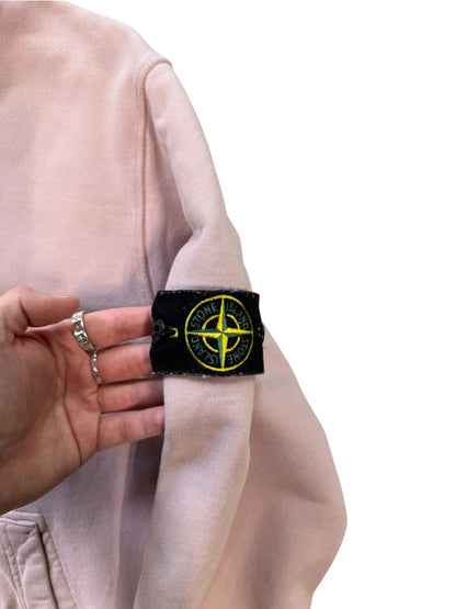 (L) Stone Island Pink Hoodie
