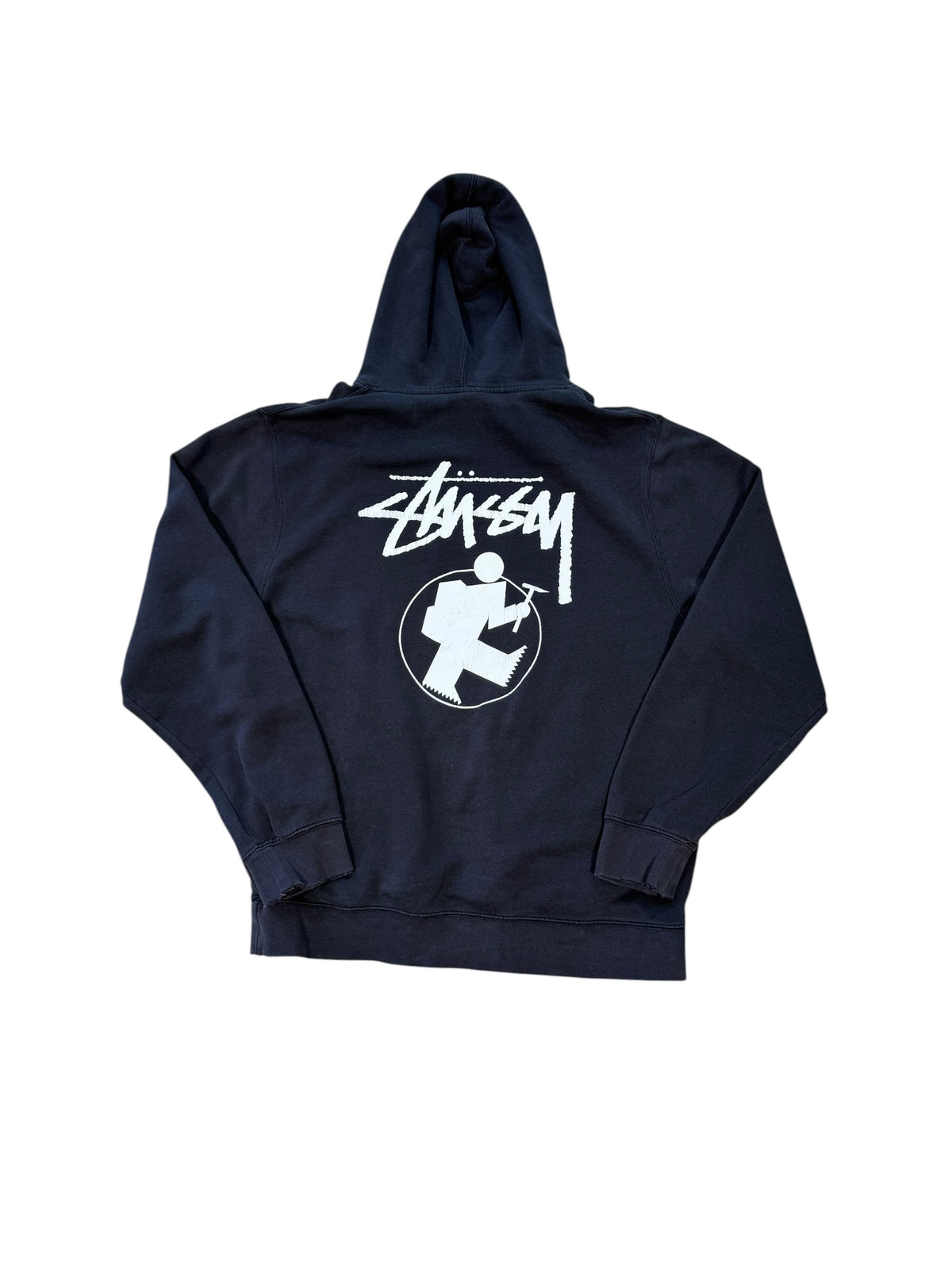 (L) Stussy Outdoor Man Hoodie Black