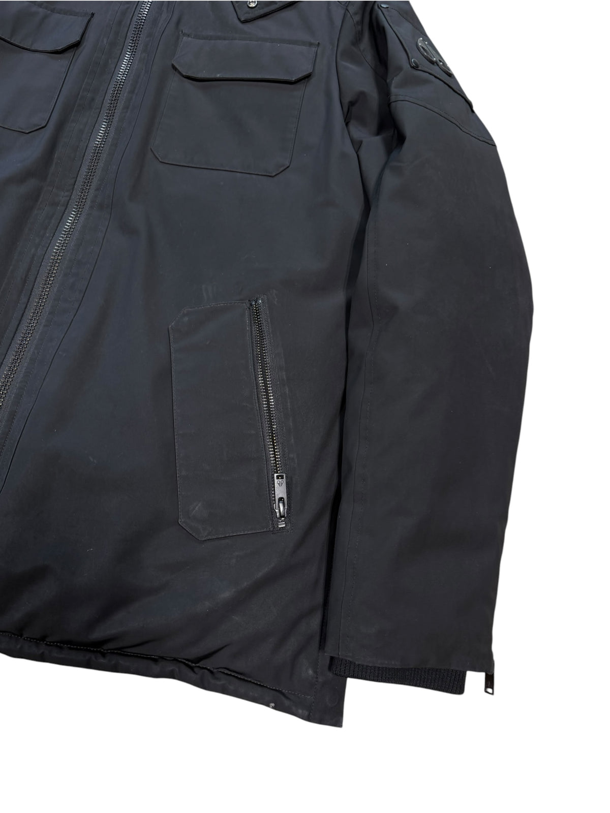 (XL) Moose Knuckles Black Parka Jacket