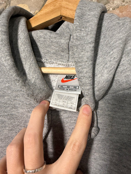 90s Nike Grey Swoosh Pullover Hoodie Sz XL