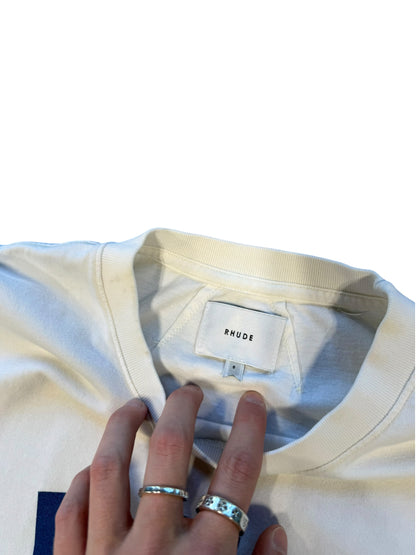 (S) Rhude Rally Racing White Tee