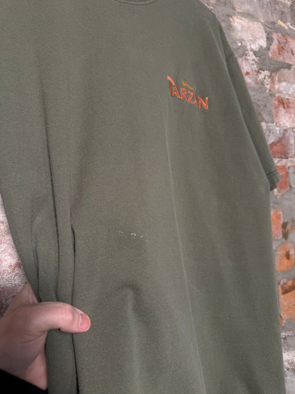 (L) 00s Disney Tarzan Green T-Shirt