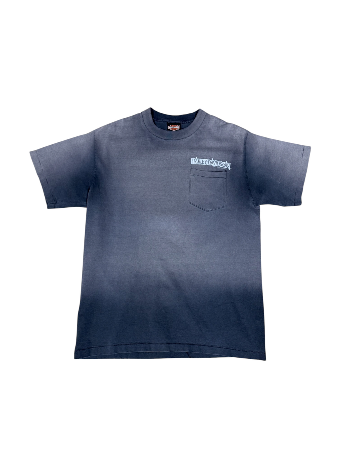 (L) 1992 Harley Davidson Frontier Faded Pocked Tee