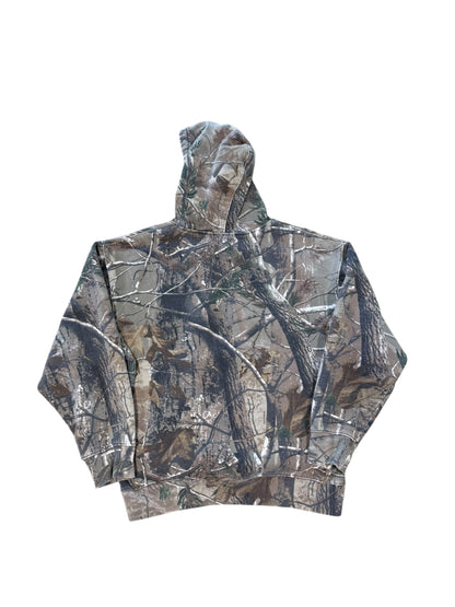 (M) Vintage Real Tree Camo Heavyweight Hoodie