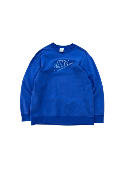 (L) Vintage Nike Blue Embroidered Crewneck