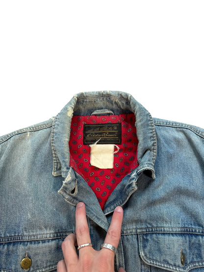 (M) Eddie Bauer Lined Denim Jacket