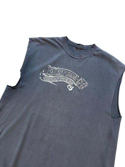 (XL) Vintage 2000s West Coast Choppers Faded Cut Off Tshirt