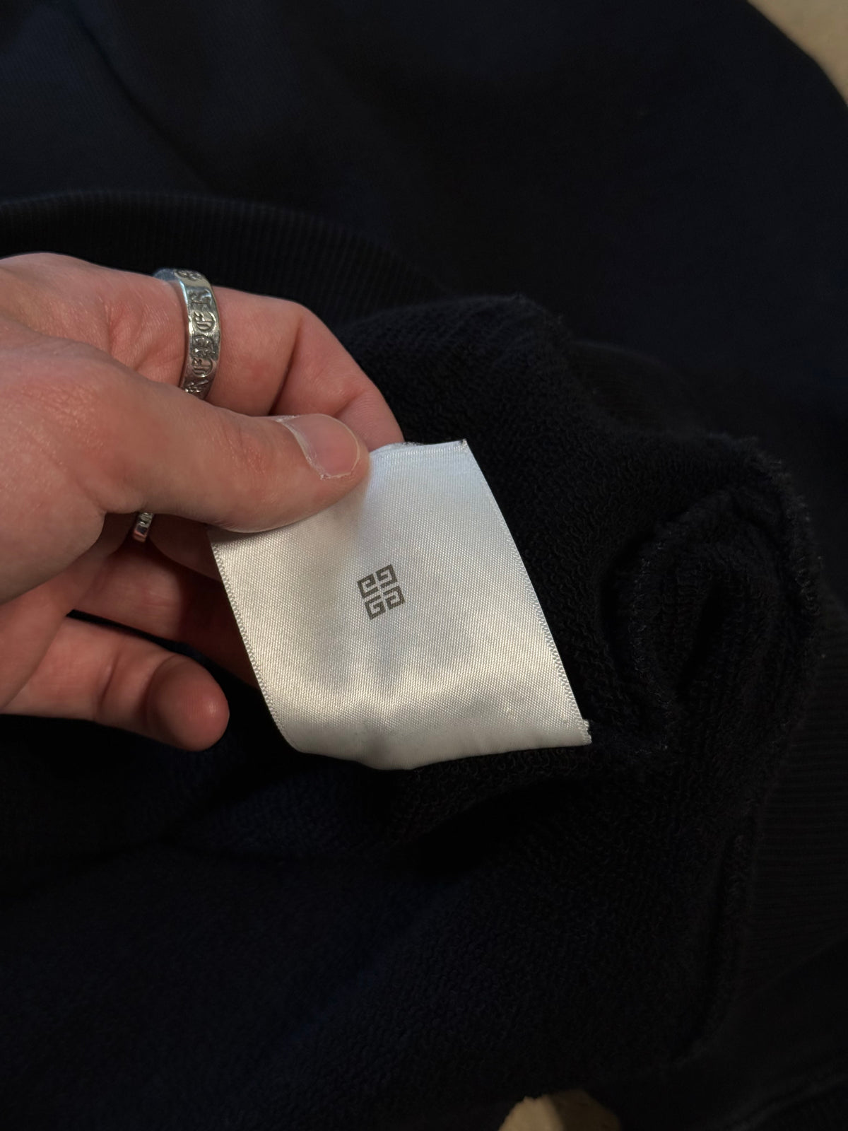 (S) Givenchy Reverse Logo Hoodie