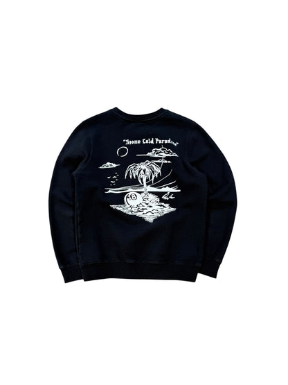 (S) Stussy Jamaica “Stone Cold Paradise” Crewneck