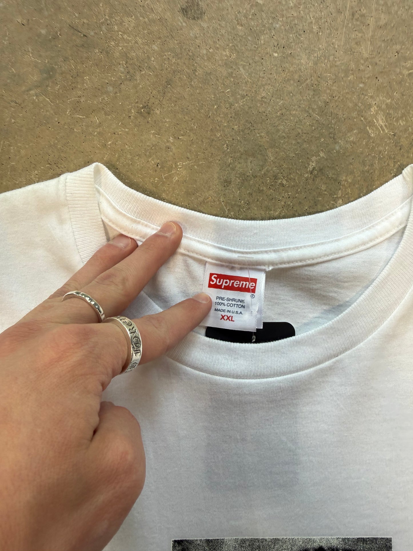 (XXL) Supreme Cigarette Tee White