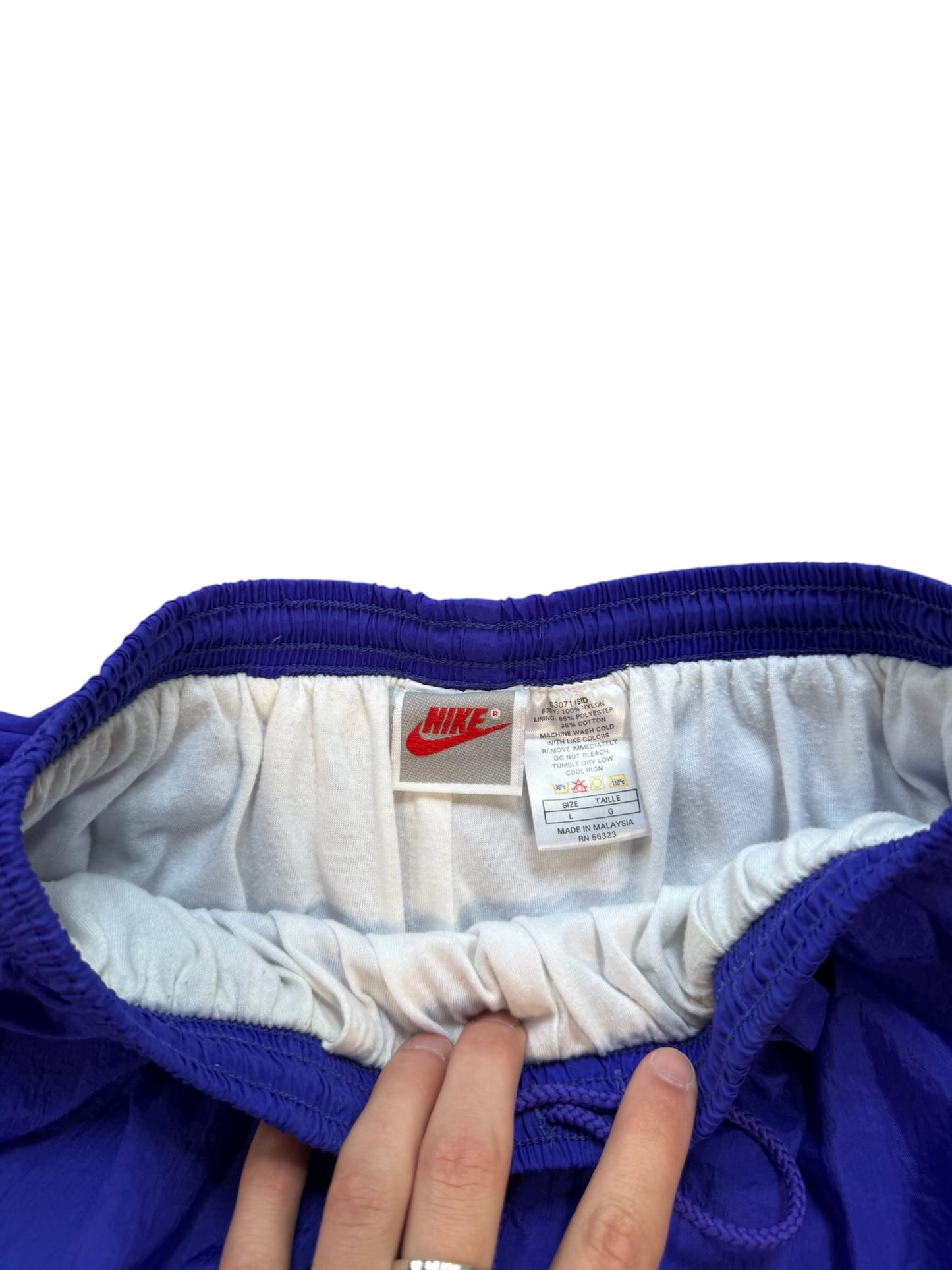 (L) 90’s Nike Blue Nylon Pants