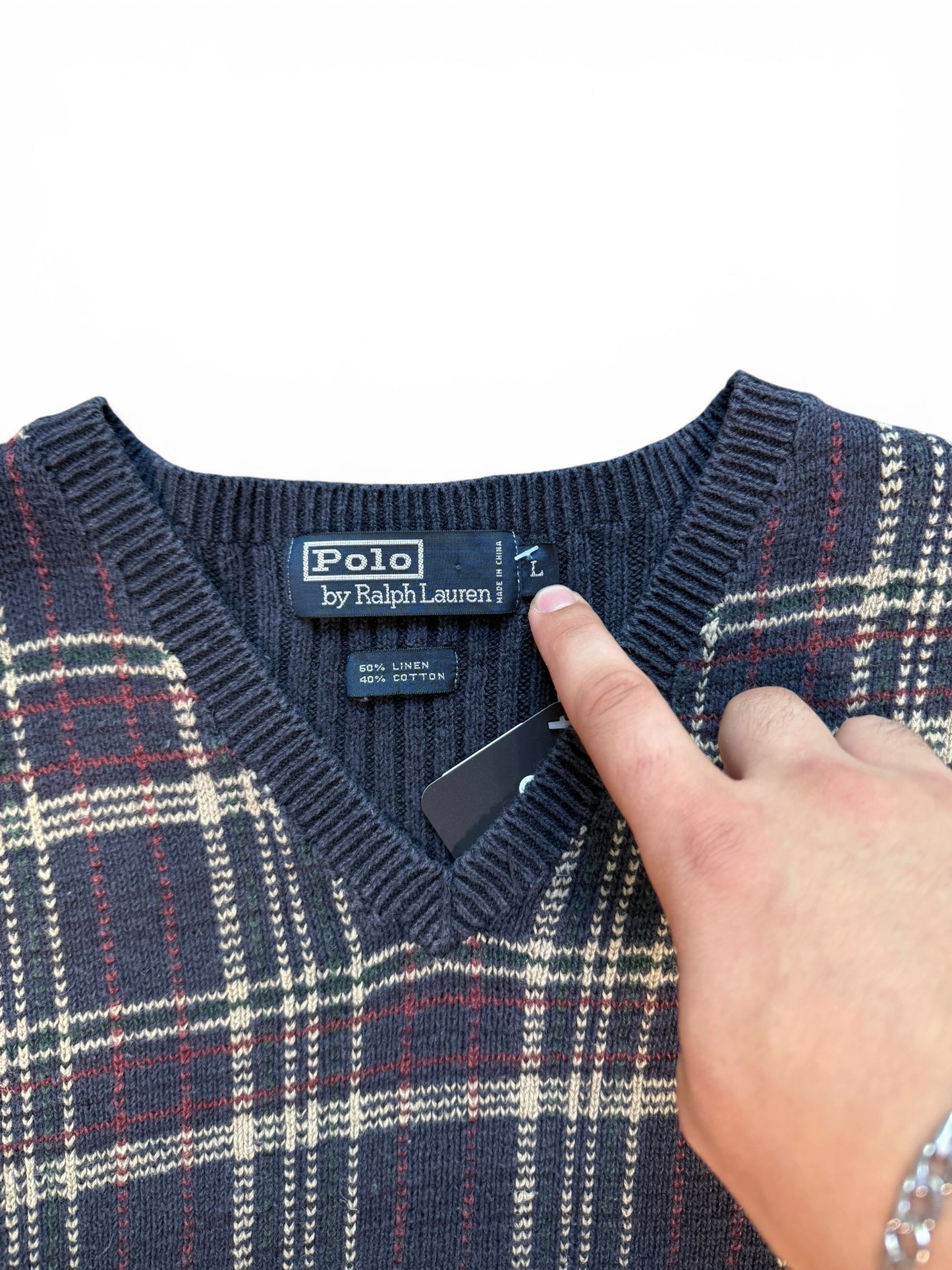 (L) Vintage Polo Ralph Lauren Golfing Knit Sweater