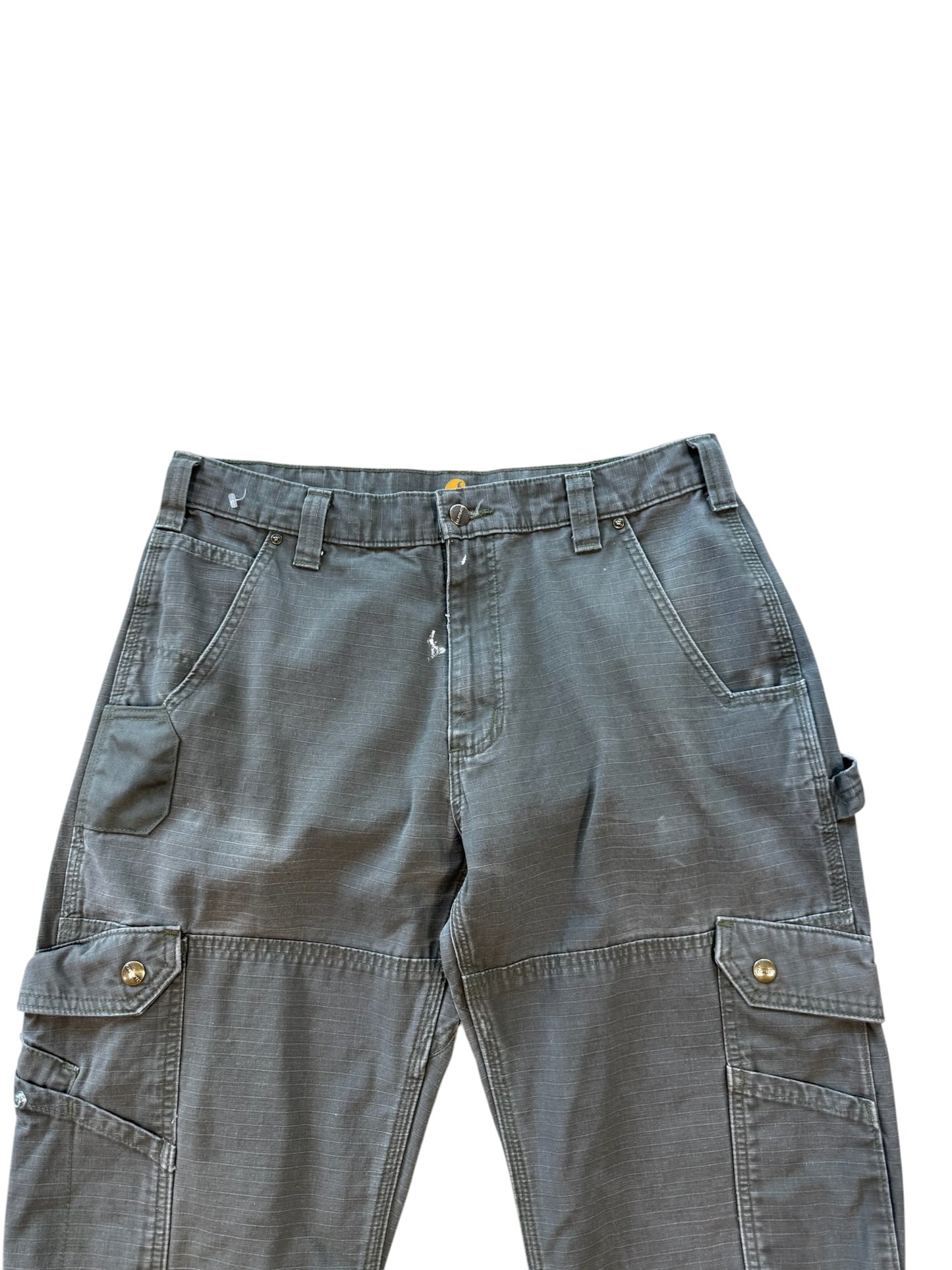 (34W) Carhartt Relaxed Fit Moss Green Cargo Pants