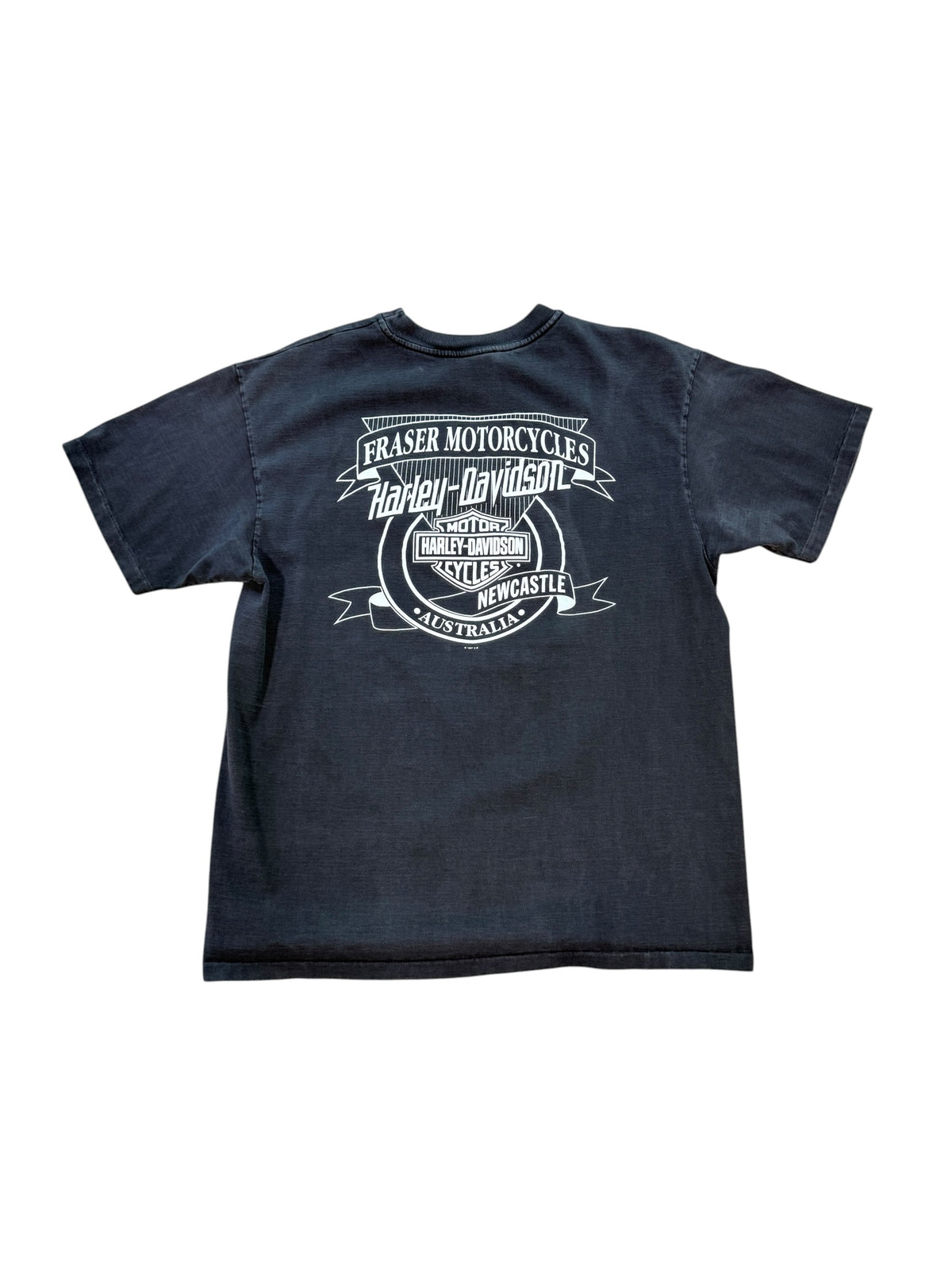 (XL) Vintage 1990s Harley Davidson Newcastle Australia Tshirt