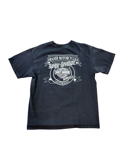 (XL) Vintage 1990s Harley Davidson Newcastle Australia Tshirt