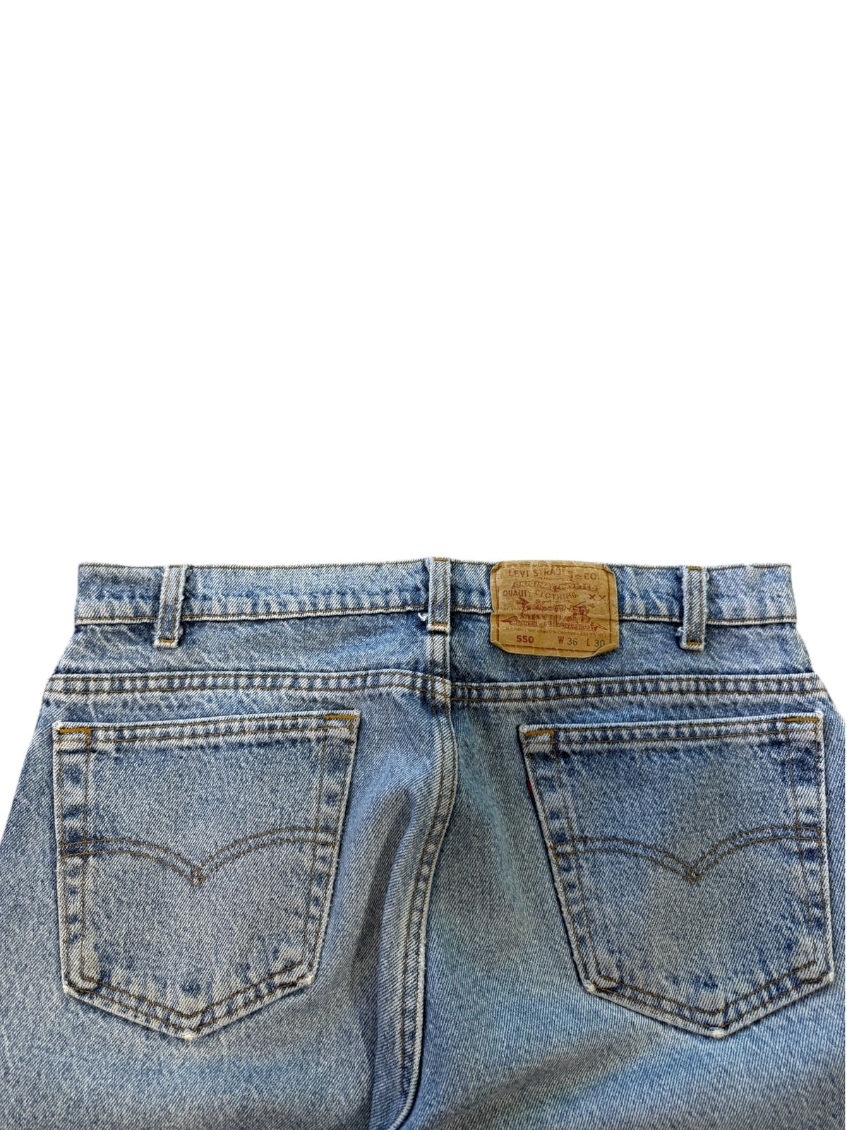(36) Vintage Trashed Levi’s 550 Jeans