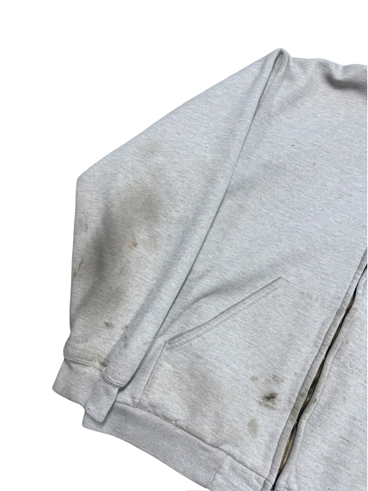 (XL) Vintage Carhartt Thermal Lined Zip Hoodie