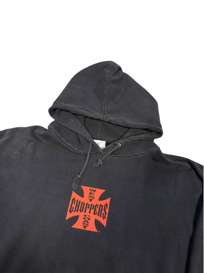 (XXL) Vintage West Coast Choppers Og Red Logo Hoodie