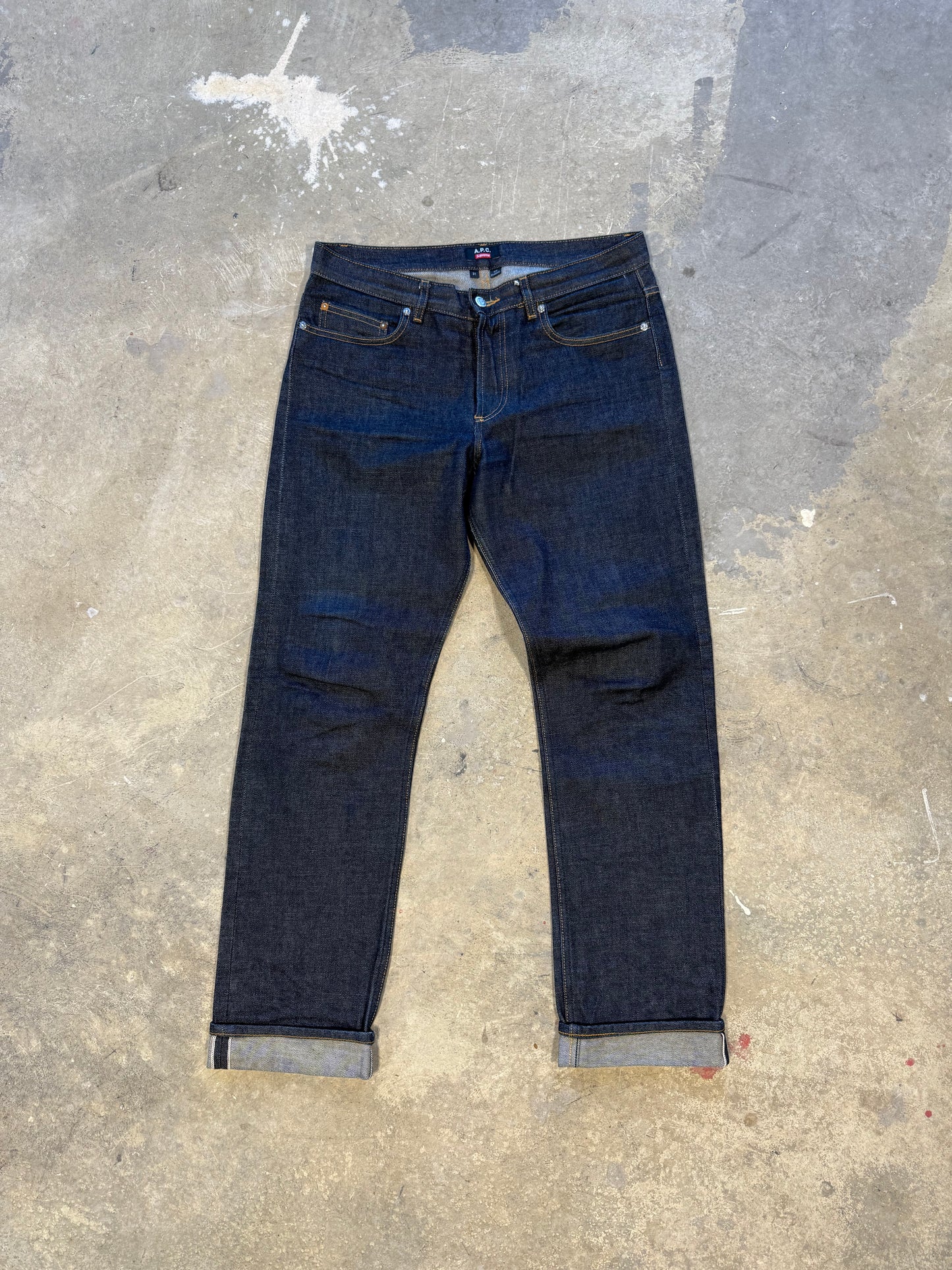 2009 Supreme A.P.C. Fuck Em Salvage Denim Sz 31 Waist