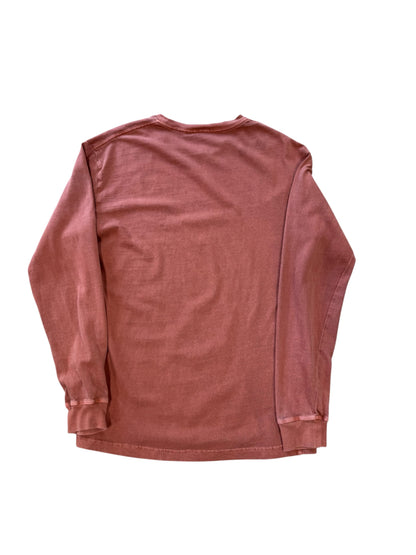 (M) Kith Og Logo Burgundy Longsleeve Shirt