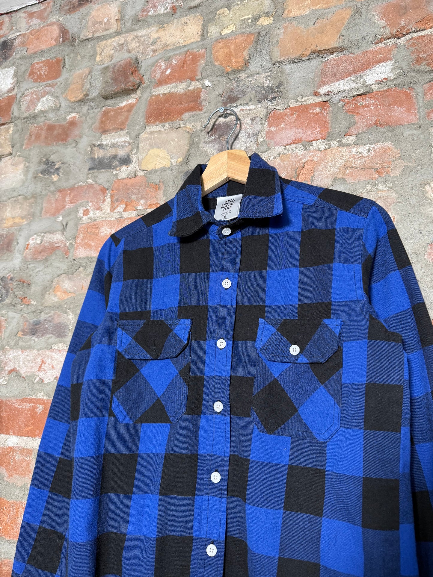 (S) Anti Social Social Club Blue Flannel
