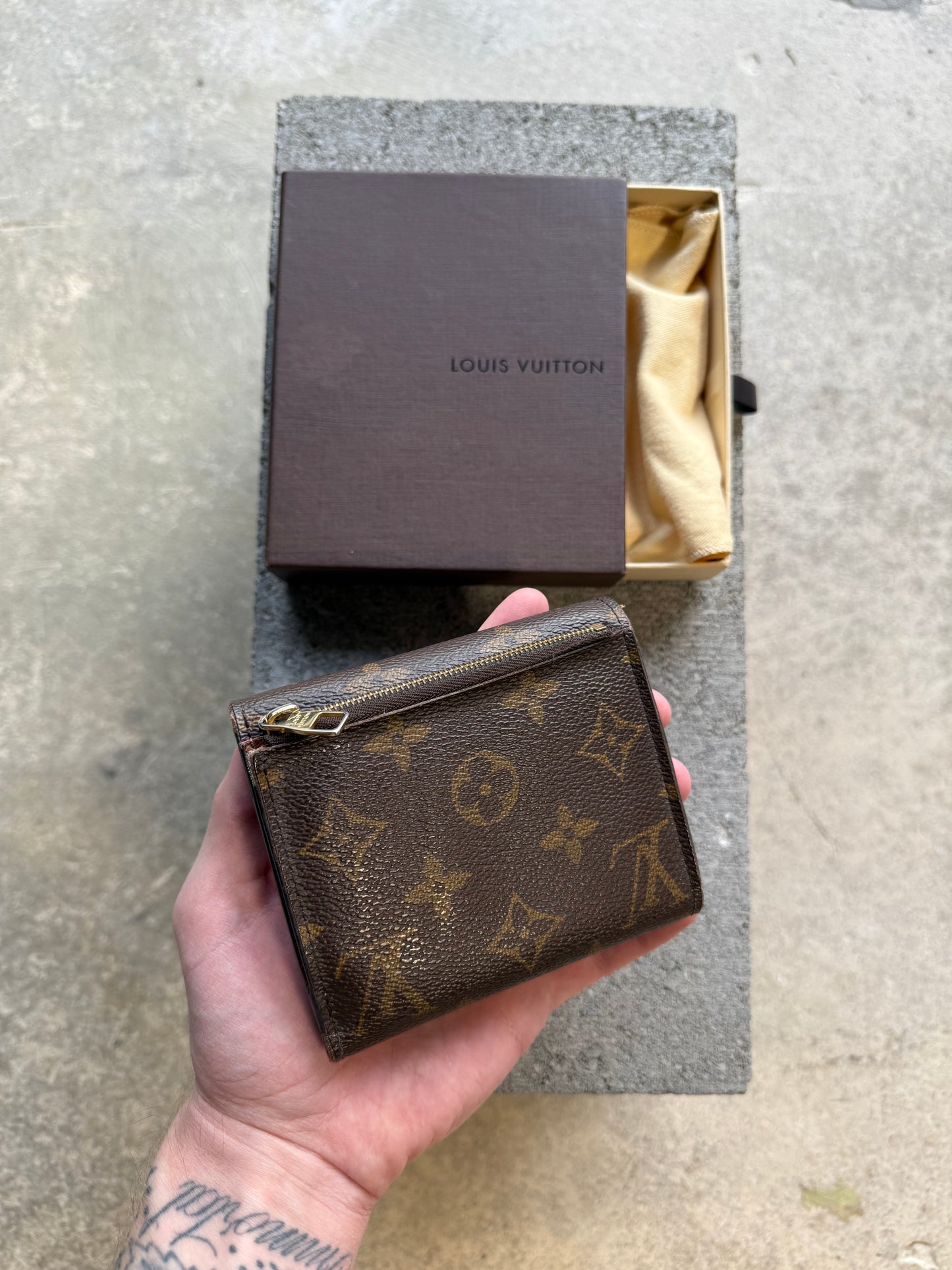 Louis Vuitton Monogram Tri-Fold Compact Wallet