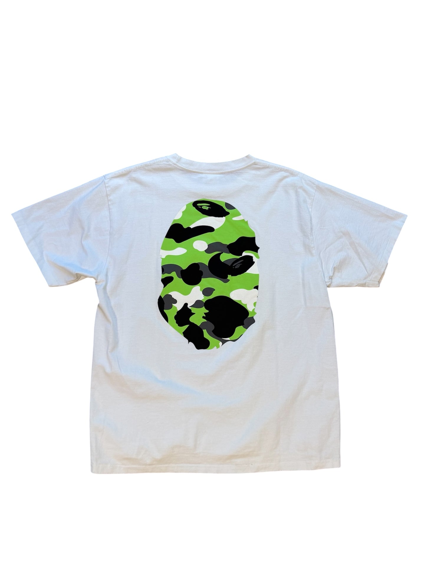 (XL) Bape Big Head Ape Tee White