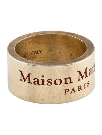 (Size 7) Maison Margiela Logo Engraved Ring