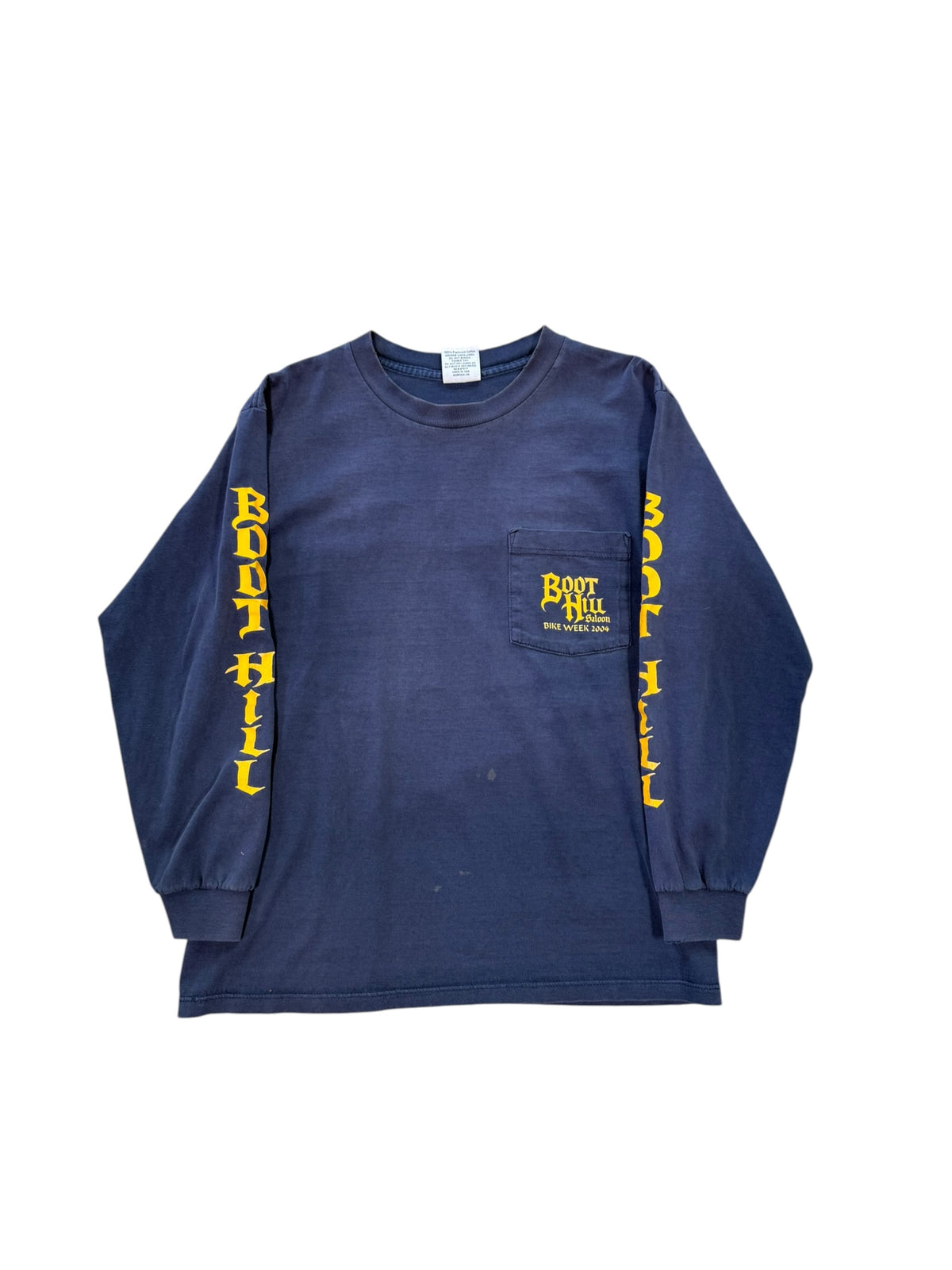 (M) 2004 Boot Hill Saloon Bike Week Navy Longsleeve