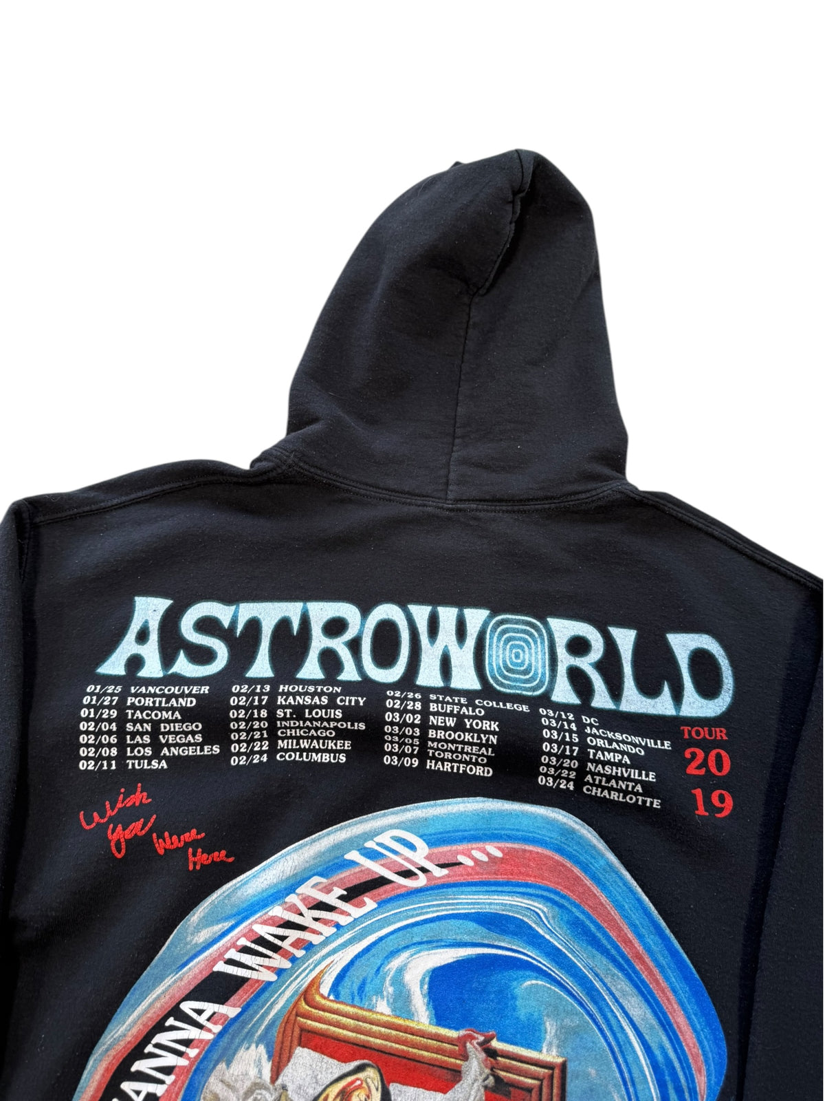 (S) 2019 Travis Scott Astroworld Black Hoodie