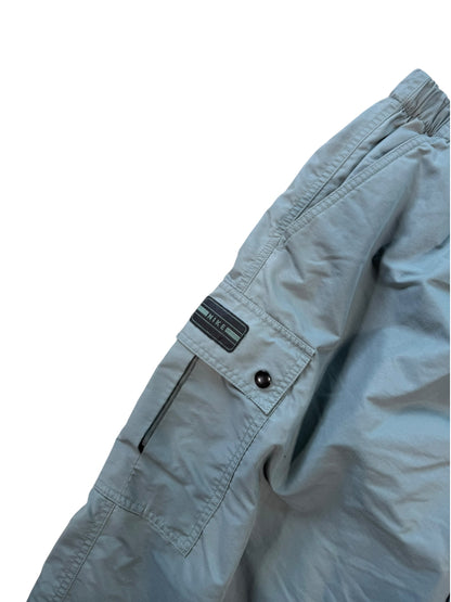 (L) Vintage Nike Green Nylon Cargo Pants