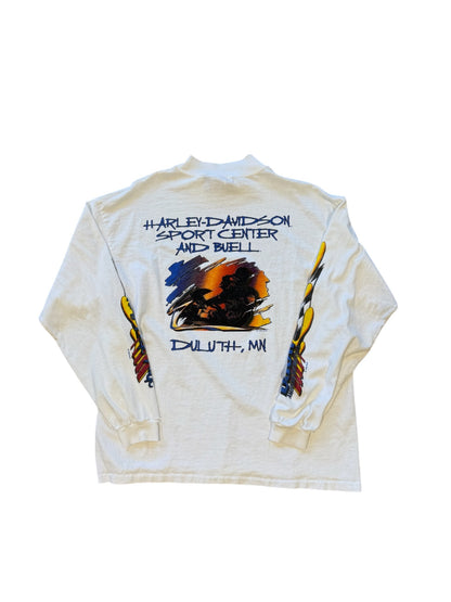 (L) 1998 Harley Davidson Buell Flame Long Sleeve