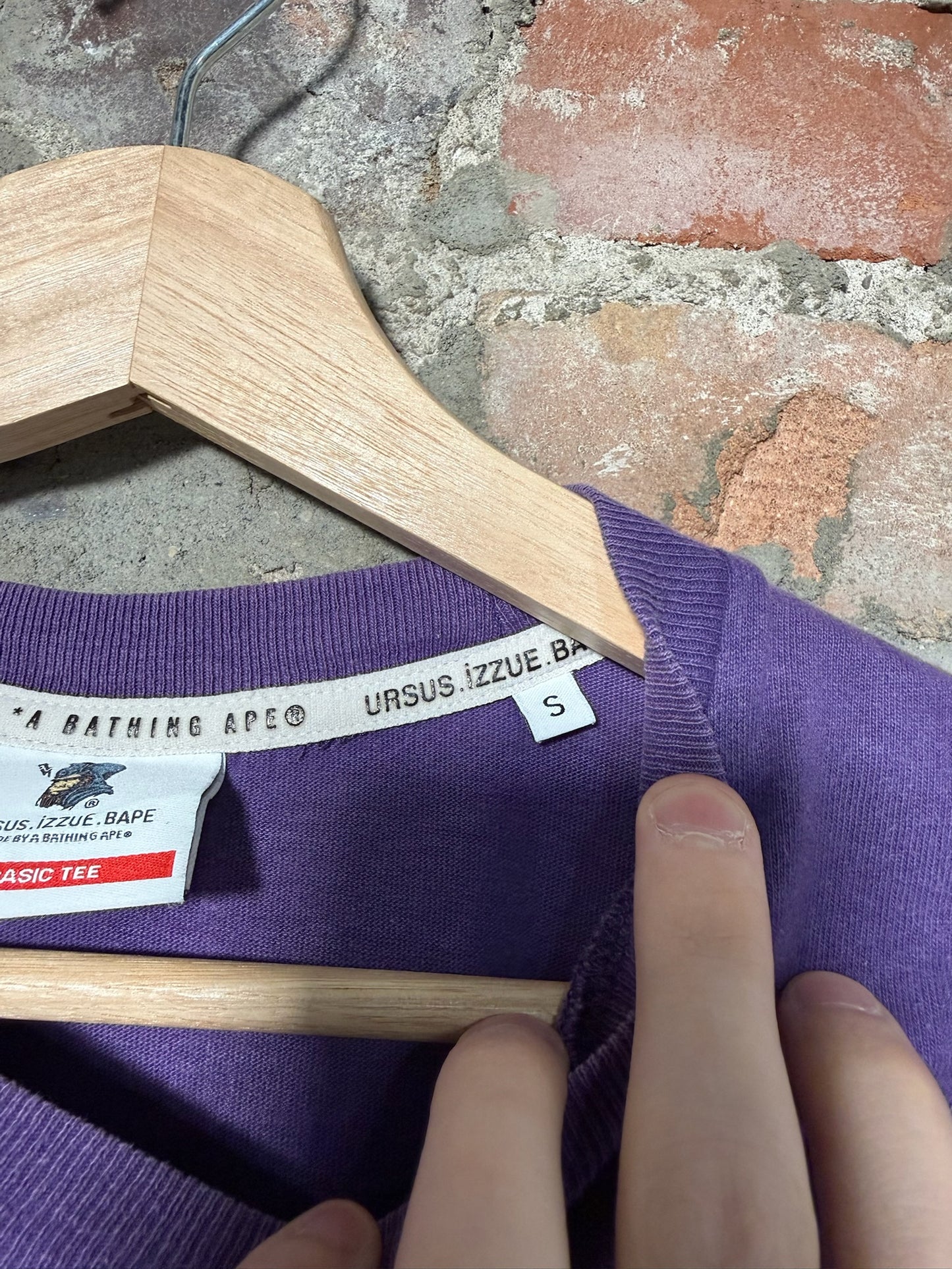 (S) Bape Ursus Purple Tee Shirt