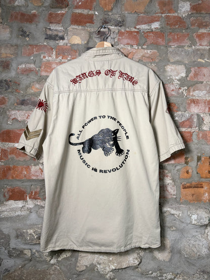 2000s Mecca Button Up Shirt Sz XL