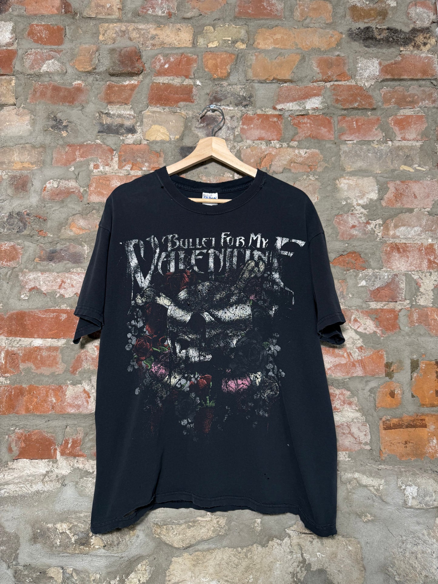 (L) 00s Bullet For My Valentine Distressed T-Shirt
