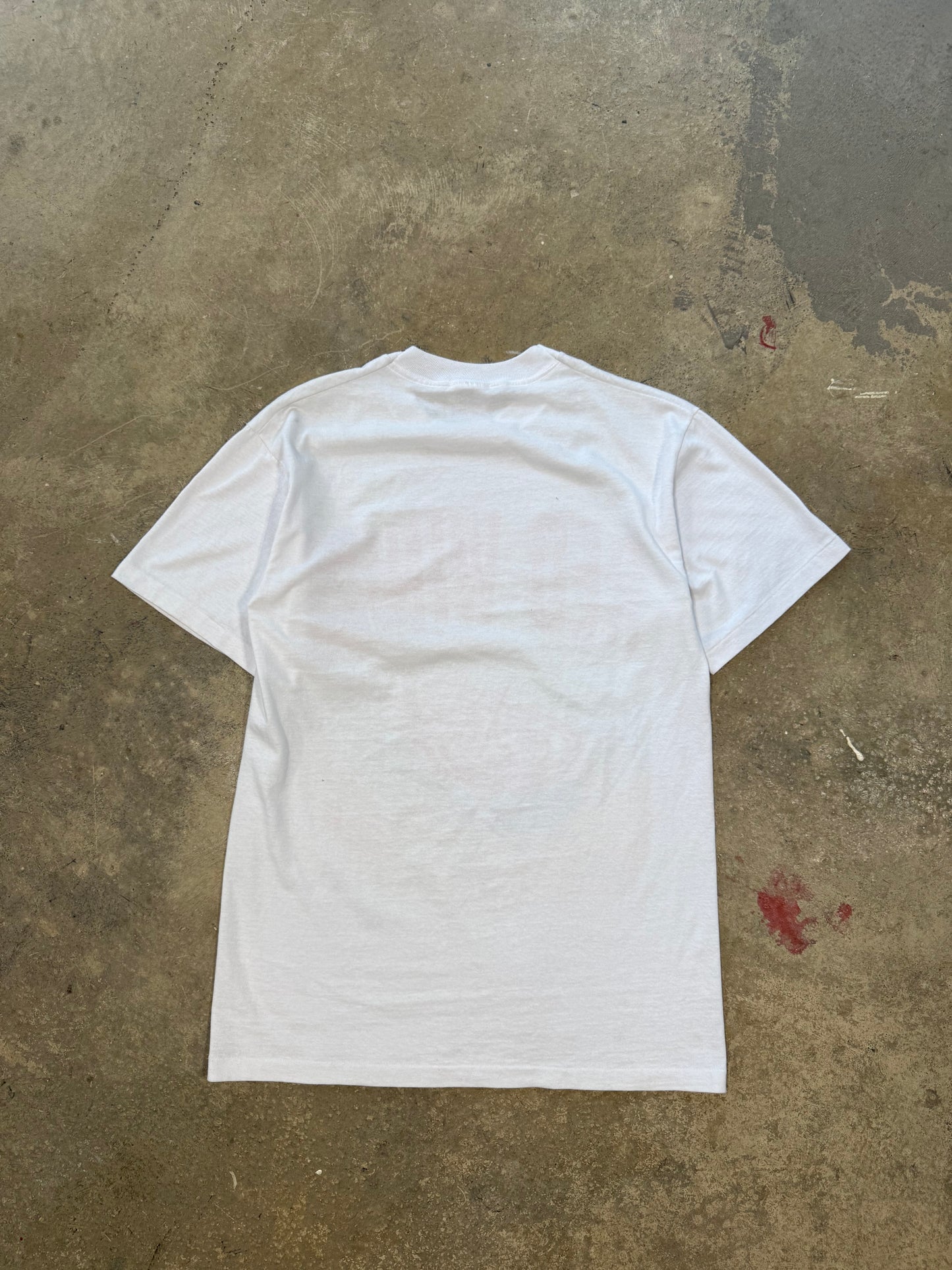 (M) 90’s Detroit Red Wings NHL White Logo Tee
