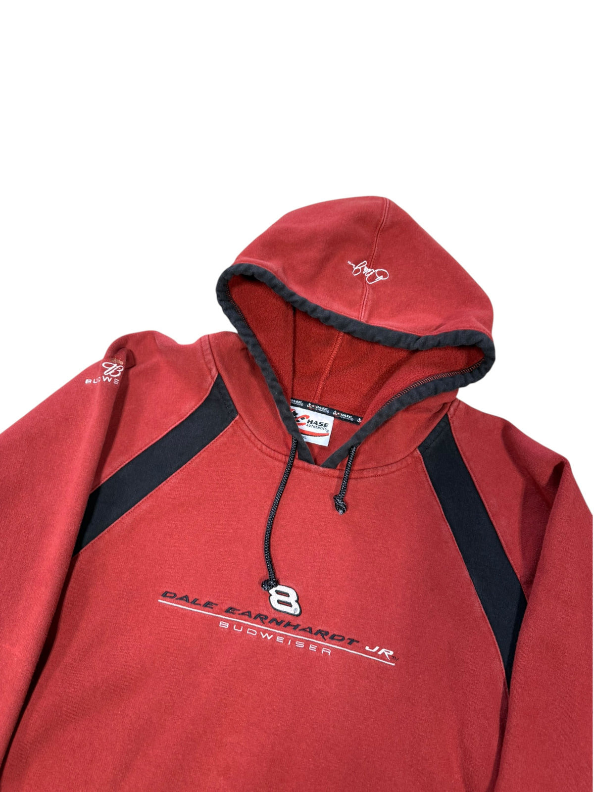 (XL) Vintage Dale Earnhardt Jr NASCAR Red Hoodie