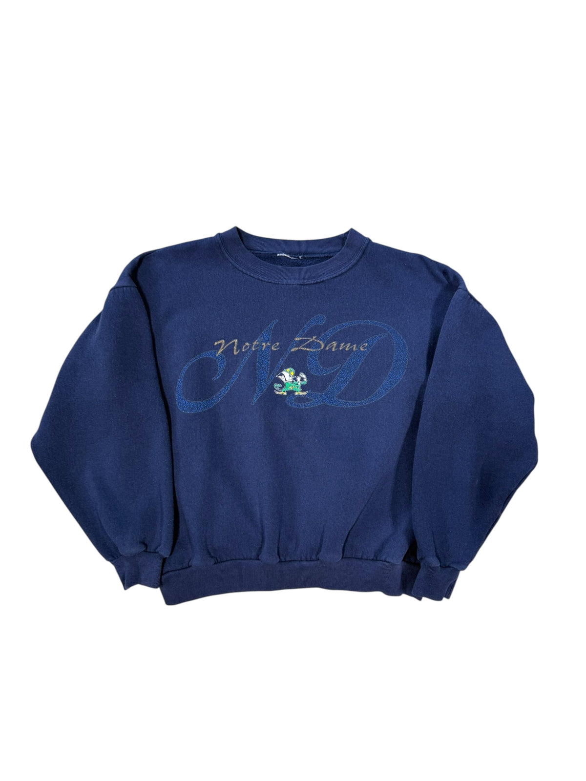 (S) 90’s Notre Dame University Navy Crewneck