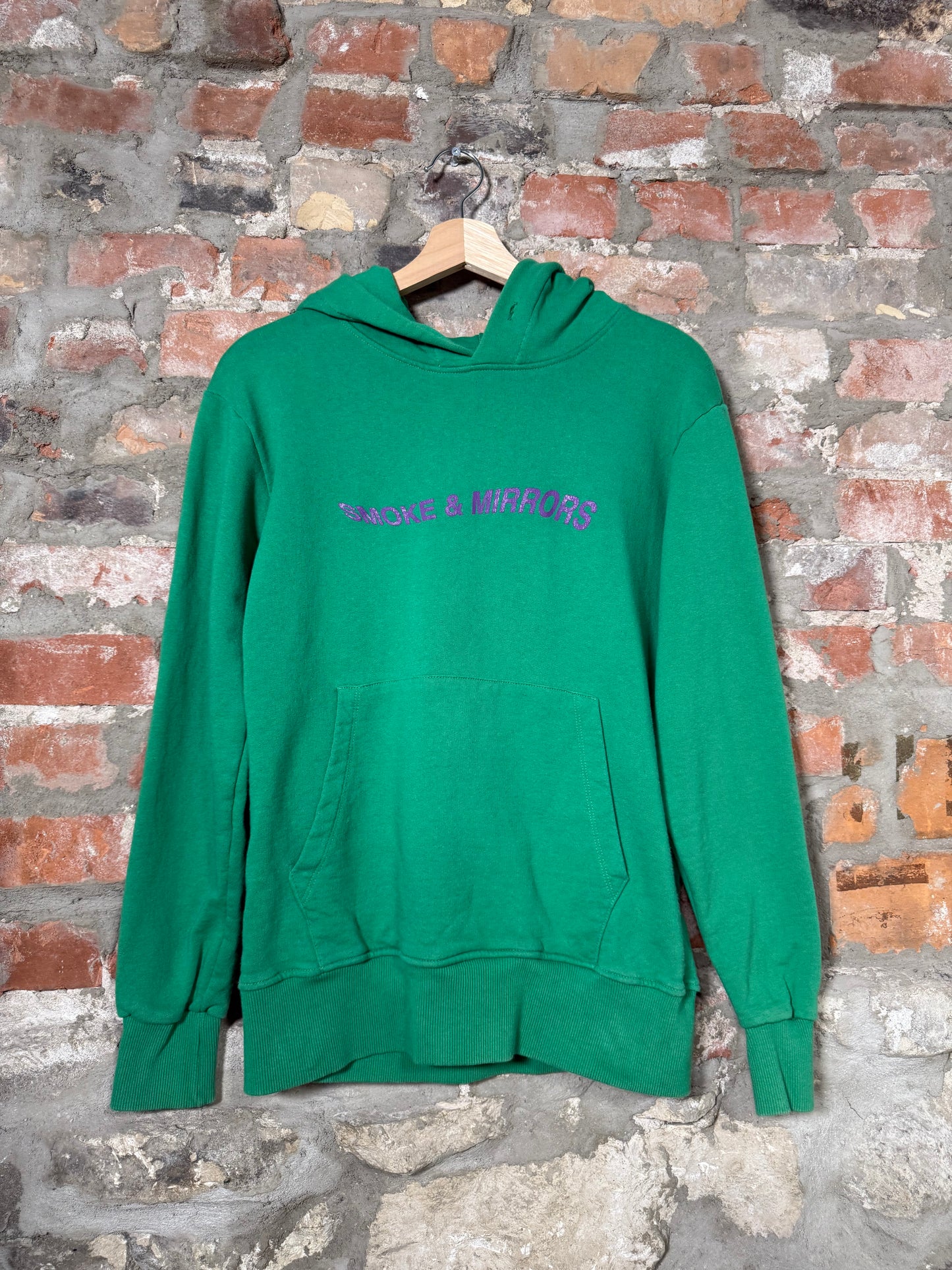 Anti Social Social Club Smoke & Mirrors Green Hooded Sweater Sz M