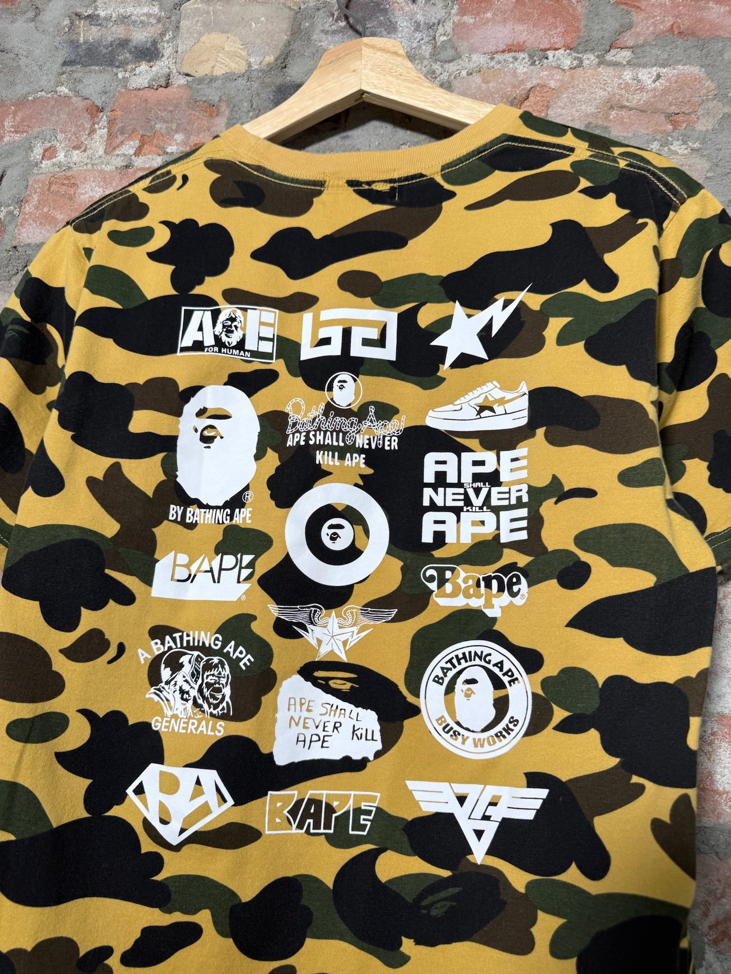 (M) Bape First Camo Logos T Shirt