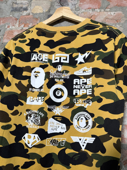 (M) Bape First Camo Logos T Shirt