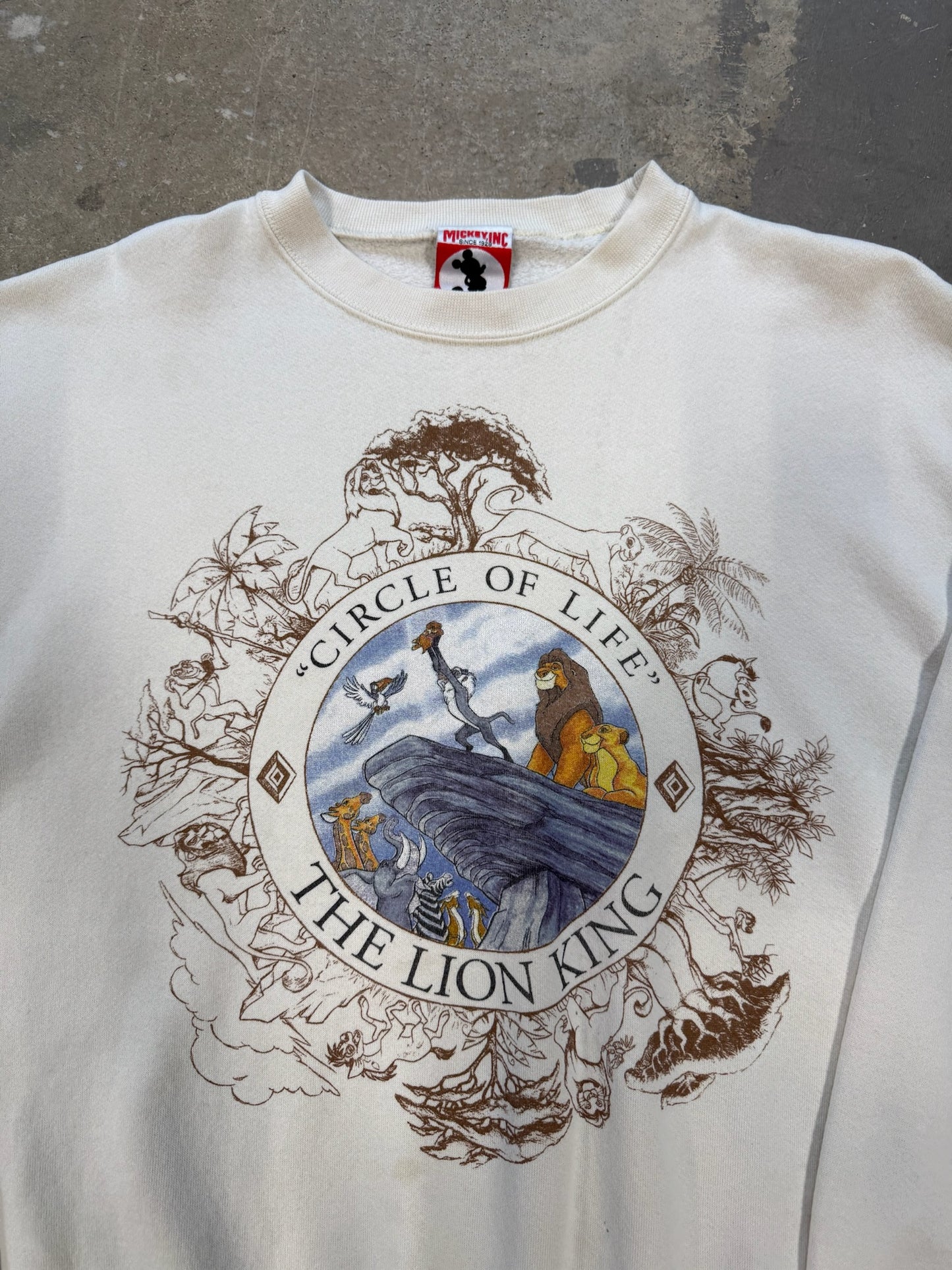 (XL) Vtg The Lion King Circle Of Life Crewneck