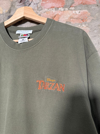 (L) 00s Disney Tarzan Green T-Shirt