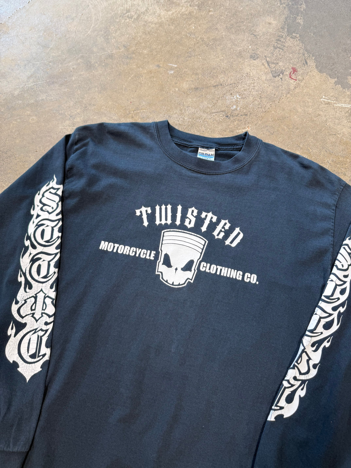 (L) Vintage 2001 Twisted Motorcycle Co. Long Sleeve Tshirt