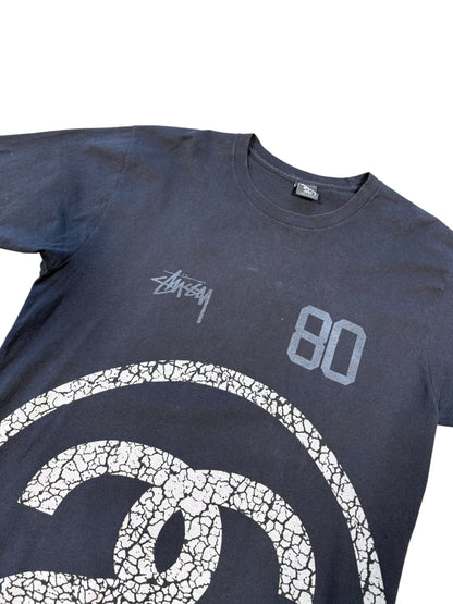 (L) Stussy Interlocking S Big Logo T-shirt
