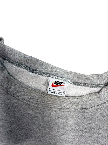 (L) 90’s Nike Grey Swoosh Crewneck