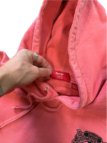 (XL) Supreme Anti Eveything Pink Hooded Sweatshirt