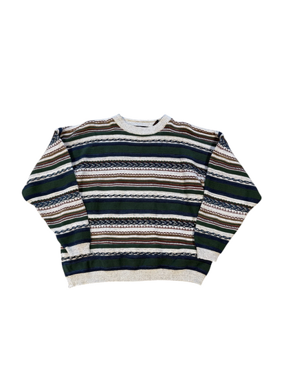 (M) Vintage Jantzen Sport Striped Knit Sweater