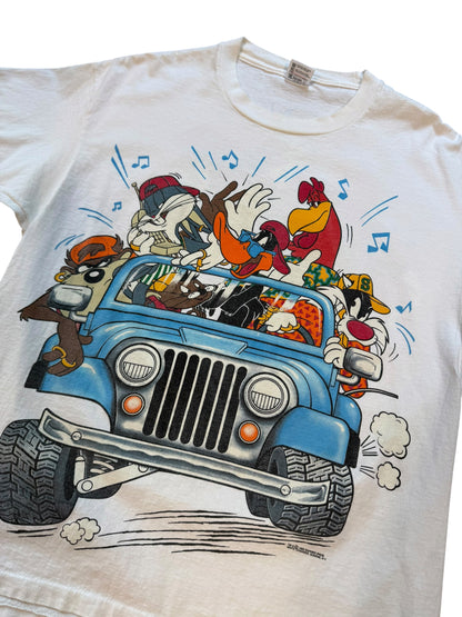 (XL) Vintage 1990s Looney Tunes Jeep Tshirt
